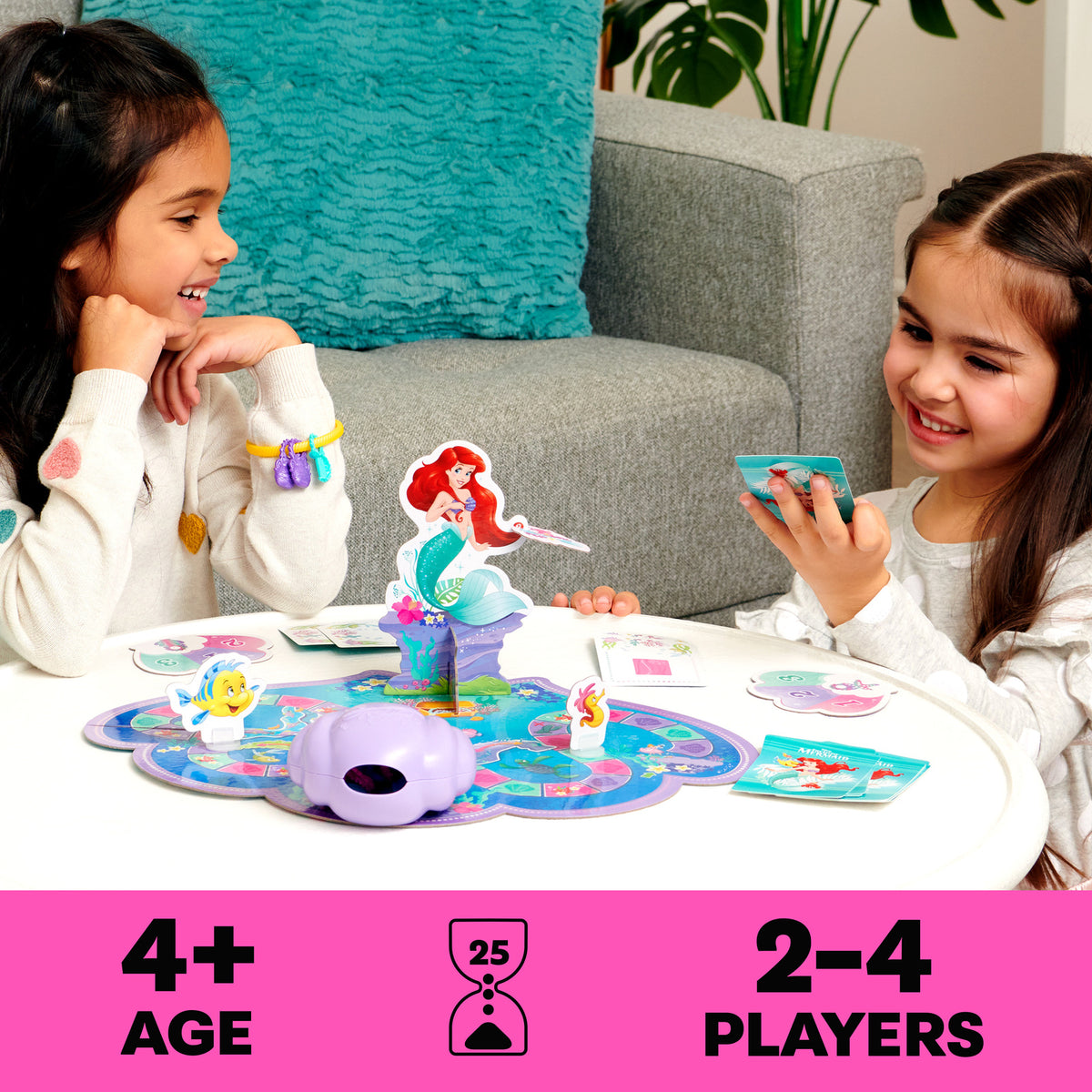 2PK Spin Master Little Mermaid Signature Game 2-4 Players Kids Toy 4+