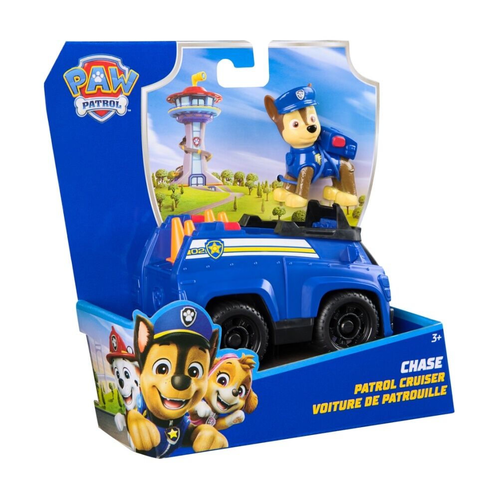 2x 2pc Paw Patrol Kids Toy Skye And Chase Sustainable Basic Rescue Vehicle 3Y+
