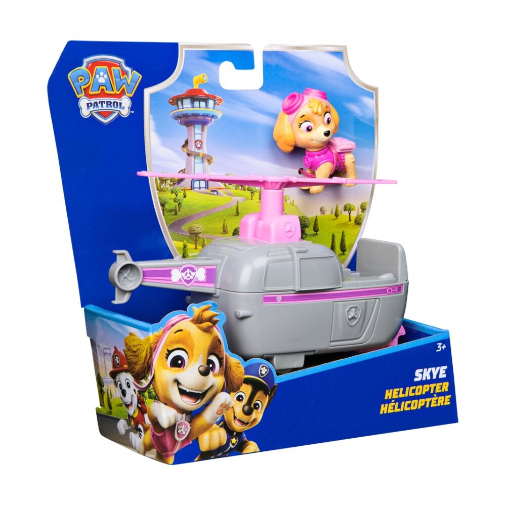 2pc Paw Patrol Kids Sustainable Grey & Pink Basic Toy Rescue Vehicle Skye 3Y+