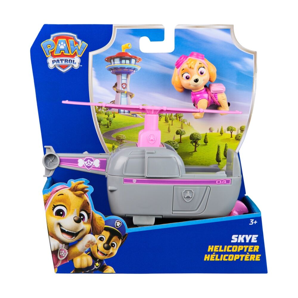 2pc Paw Patrol Kids Sustainable Grey & Pink Basic Toy Rescue Vehicle Skye 3Y+