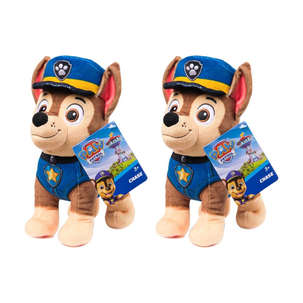 2PK Paw Patrol Characters Core Basic Plush Childrens Toy Assorted 3Y+