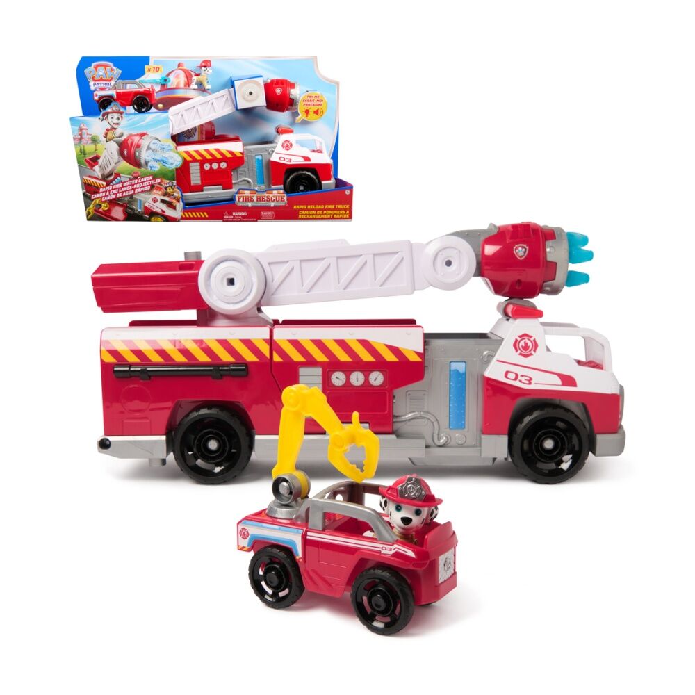 Paw Patrol Childrens Toy Fire Rescue Rapid Reload Red Truck 3Y+