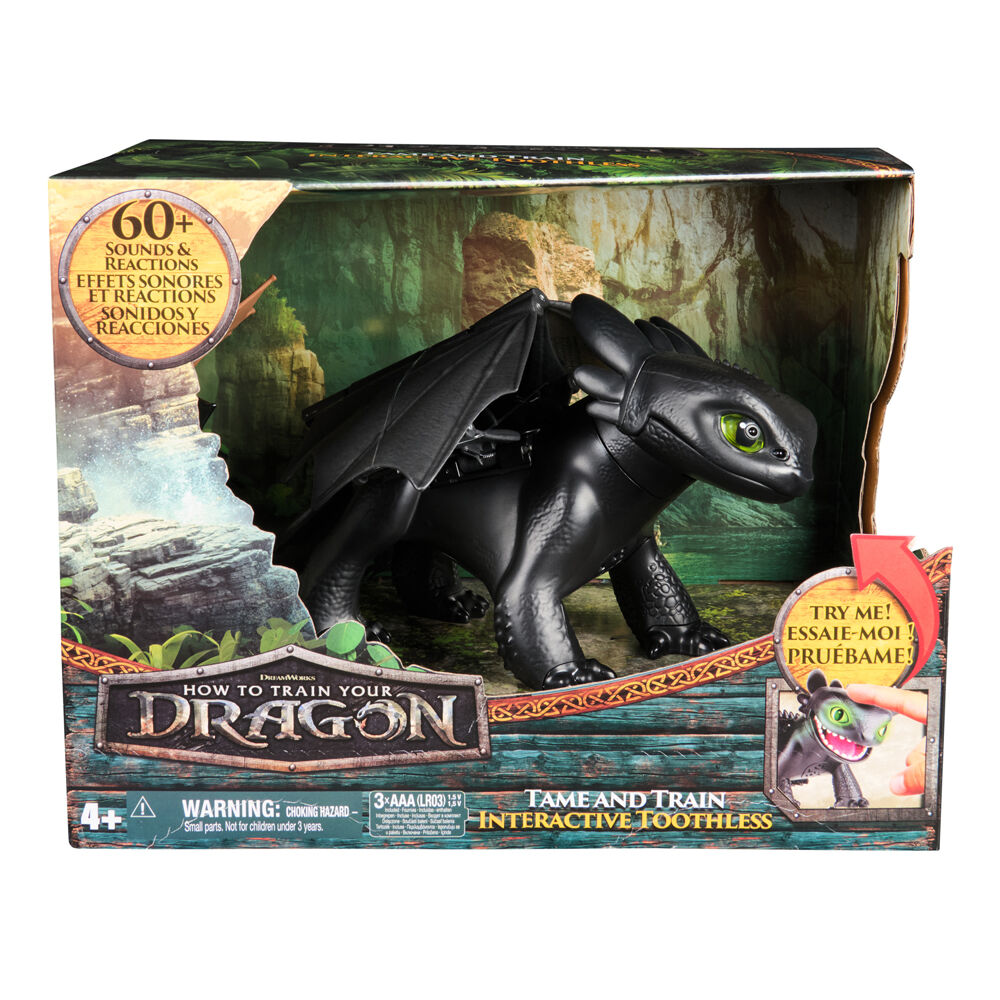 Spin Master Dragon's Movie Interactive Toothless 9 In - Black 4y+