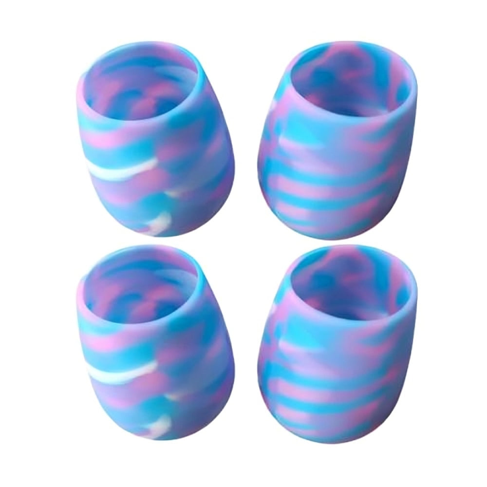 2PK 4pc Kuvings Reusable Silicone Smart Cup - Blue Blend