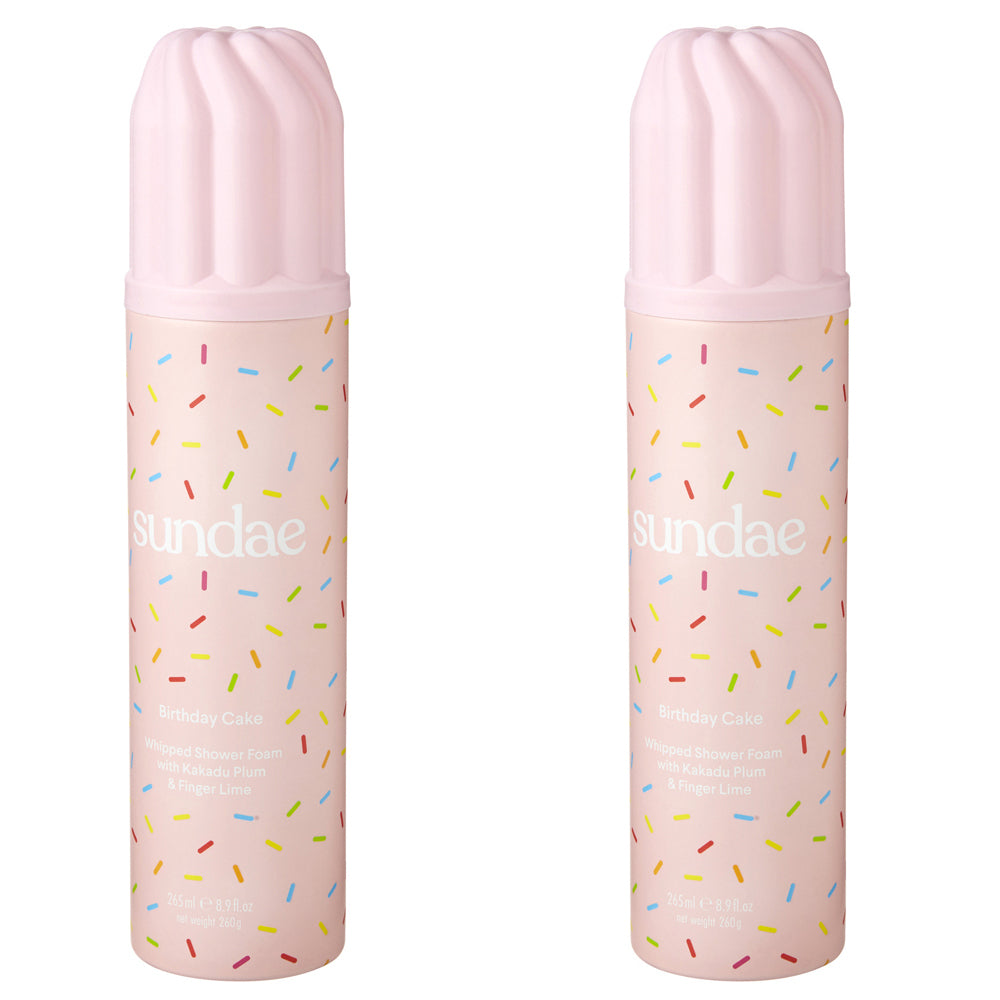 2PK Sundae Shower Bathroom Foam Birthday Cake Bodywash 265ml