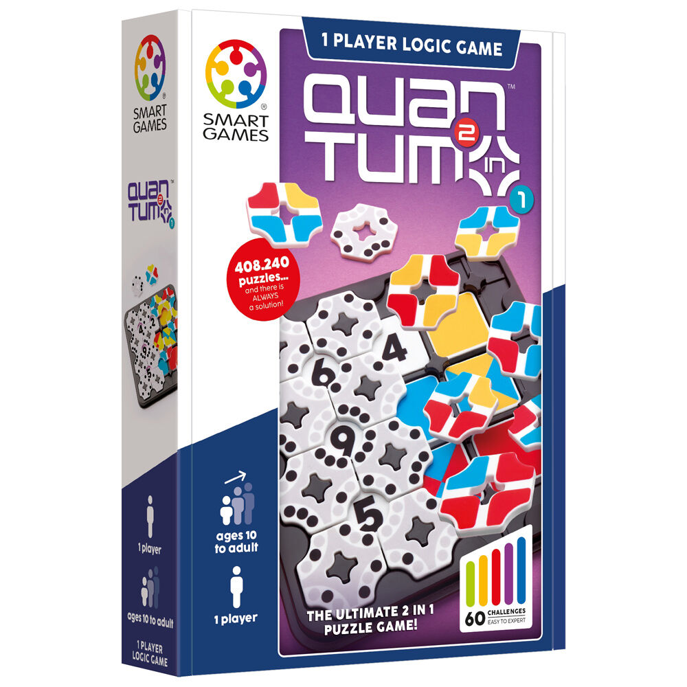 Smart Games Quantum 2-in-1 Puzzle Game Kids/Children Educational Toy 10y+