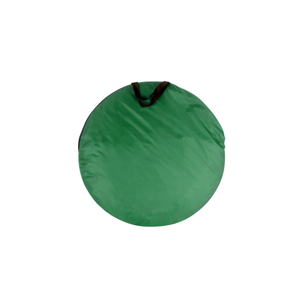 Good Vibes Collapsible 145x80cm Beach Sun Shade w/ Bag - Green/Gold