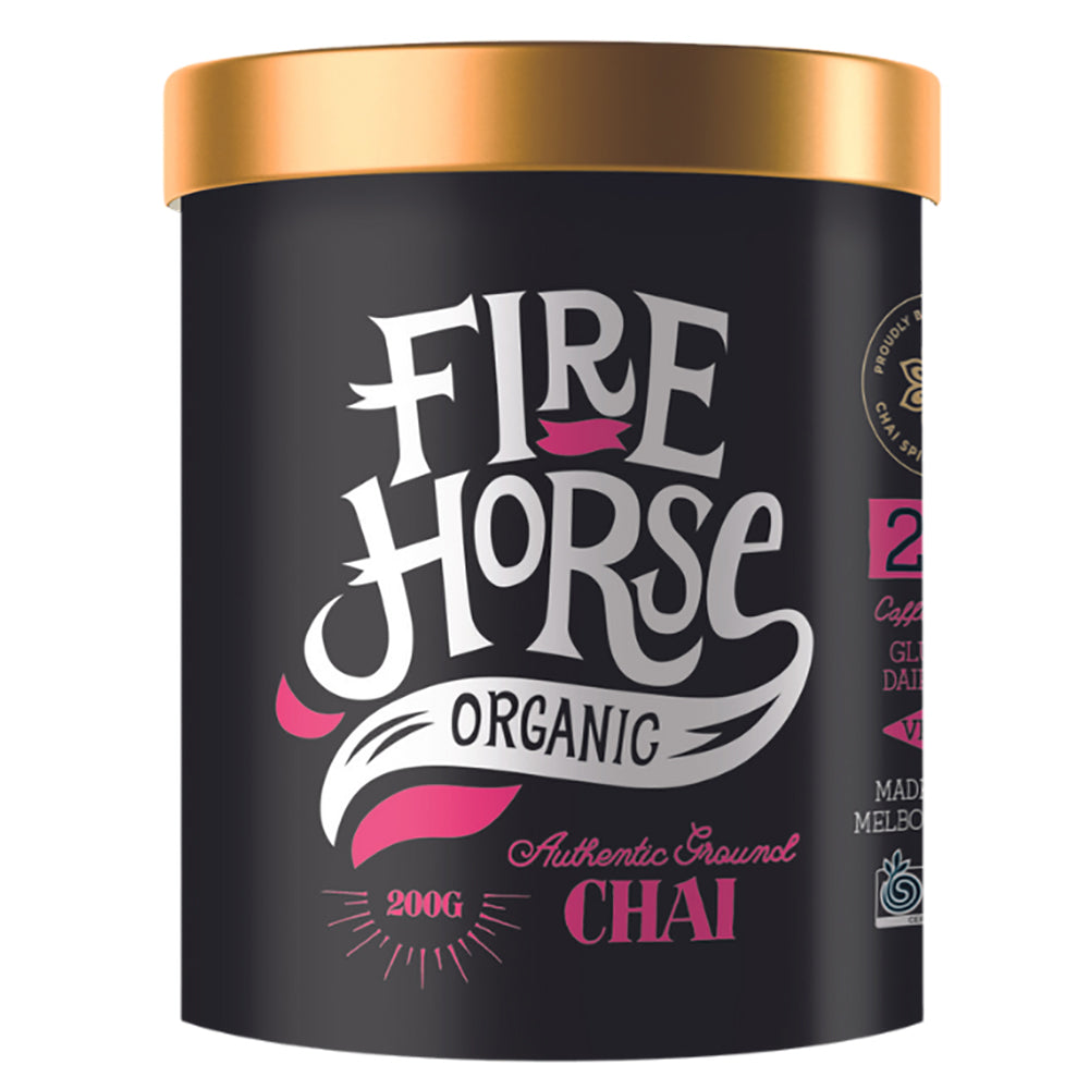 2PK Fire Horse Organic Chai Blend Hot Tea Drink Powder 200G Tub