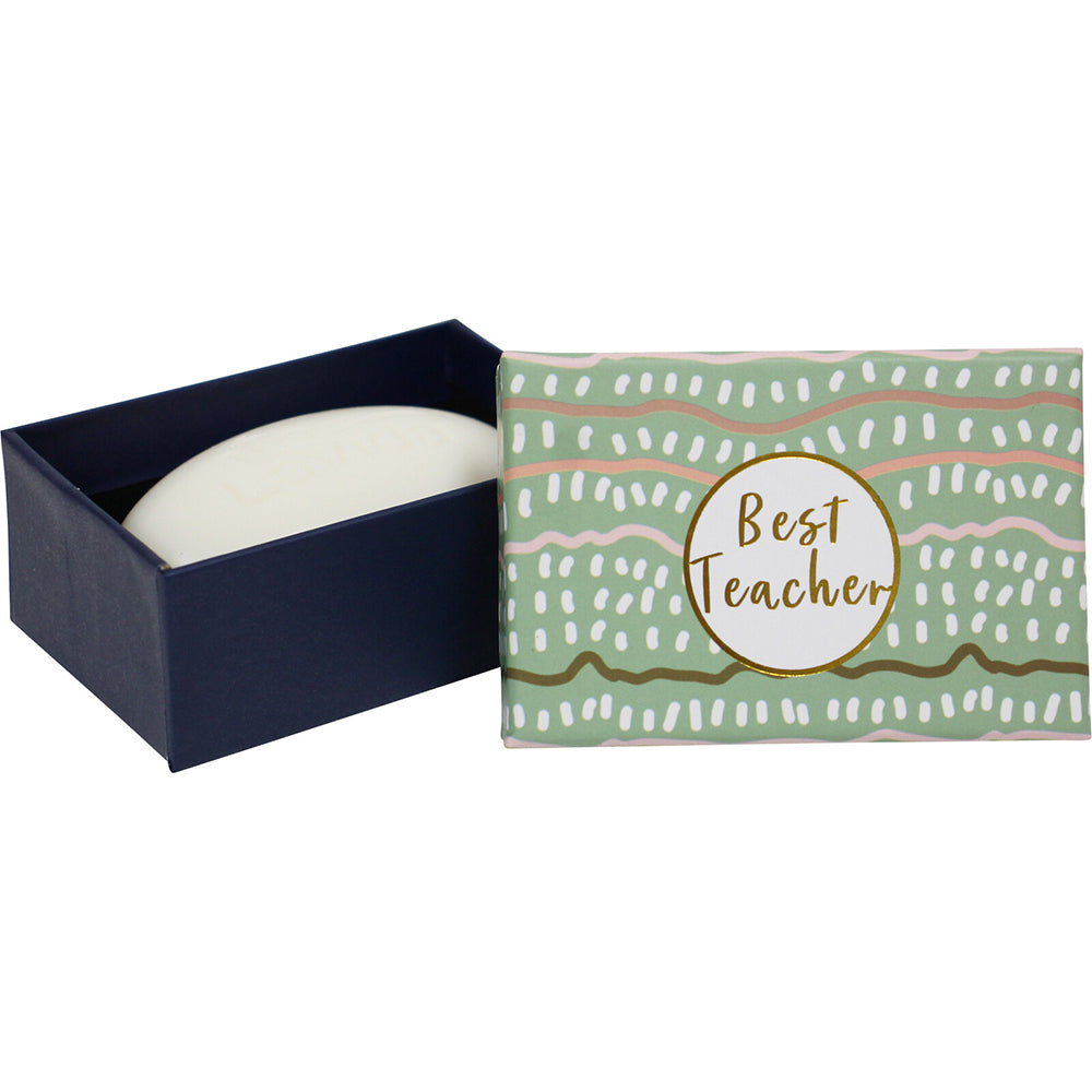 8PK LVD Bar Soap Best Teacher With Box Present Home Bathroom