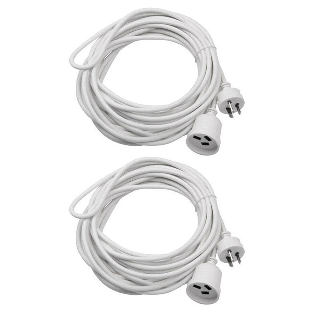 Sansai 10M Power Extension Cord 2PK