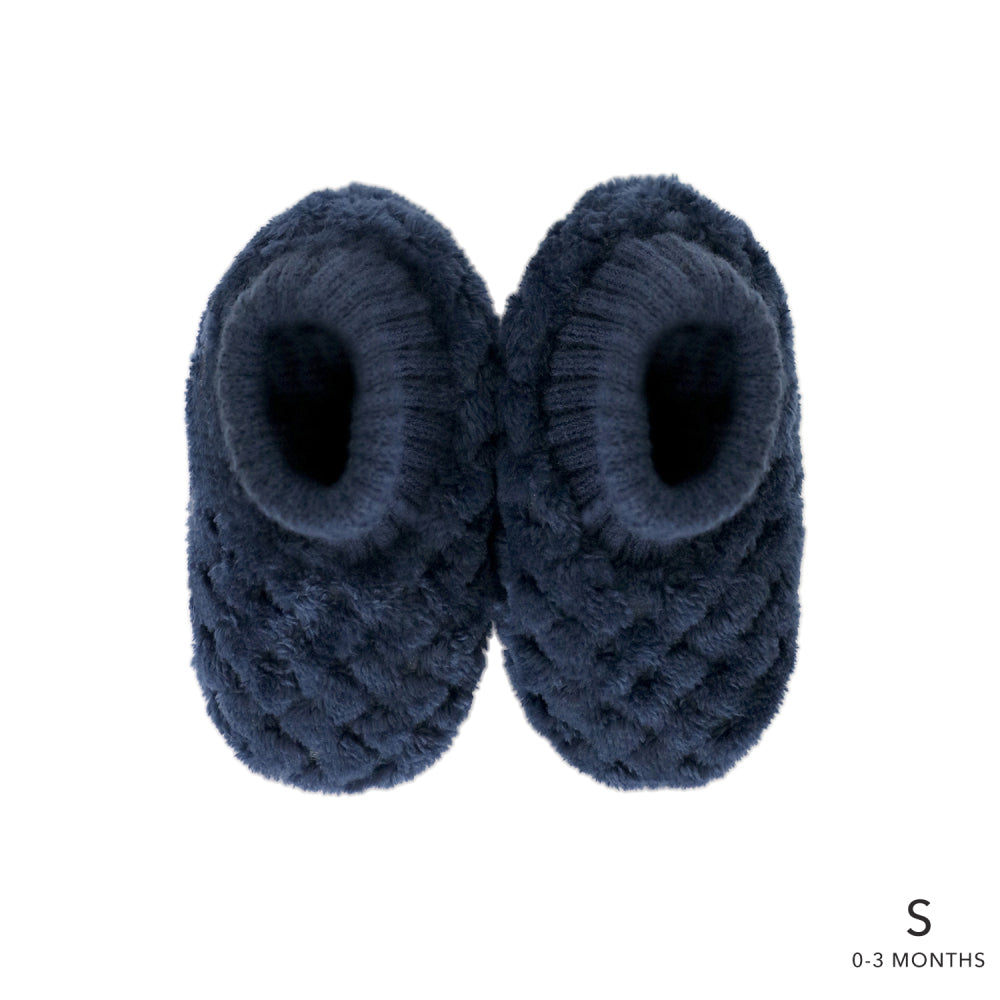 Splosh SnuggUps Baby Slippers Non-Slip Soft Petal Navy