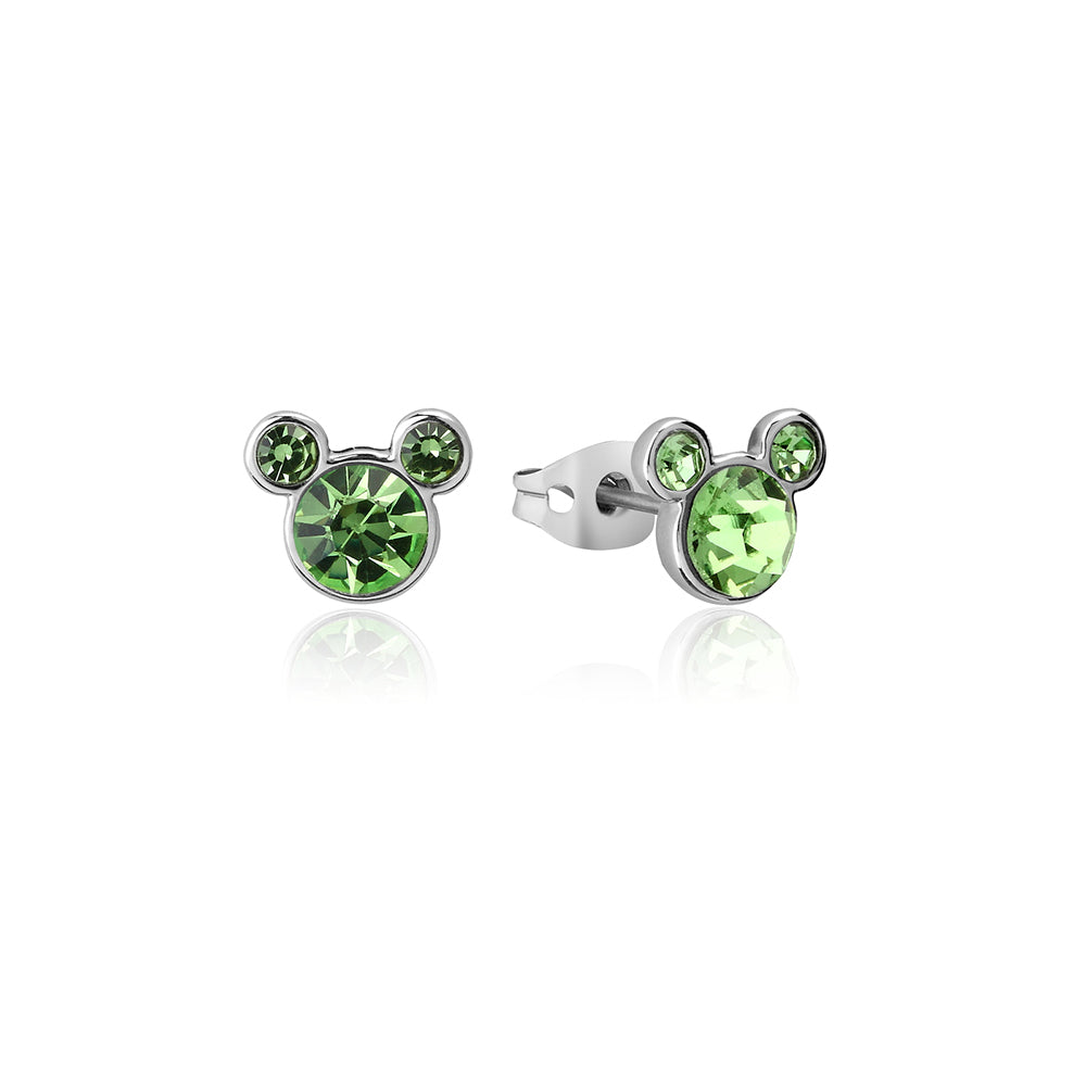 Couture Kingdom Disney Mickey Mouse Birthstone 12mm Stud Earrings August