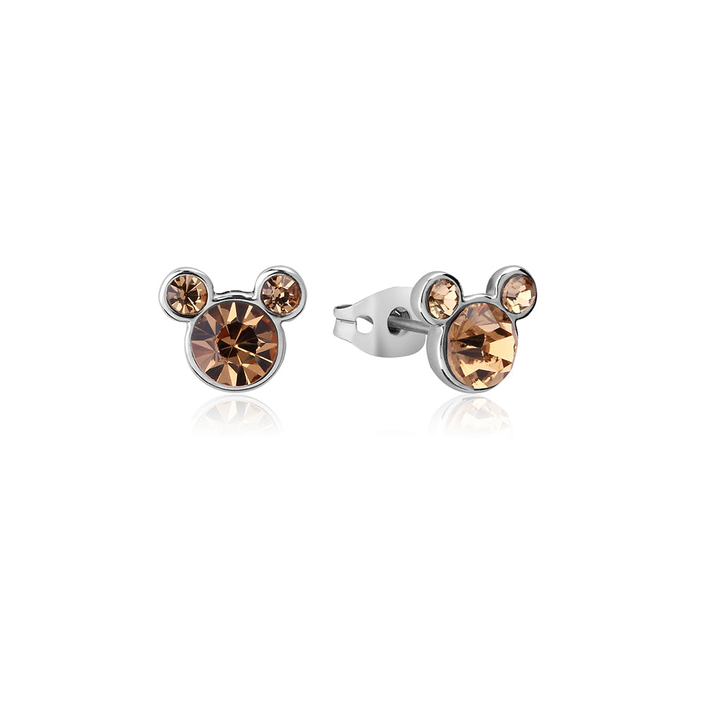 Couture Kingdom Disney Mickey Mouse Birthstone 12mm Stud Earrings November