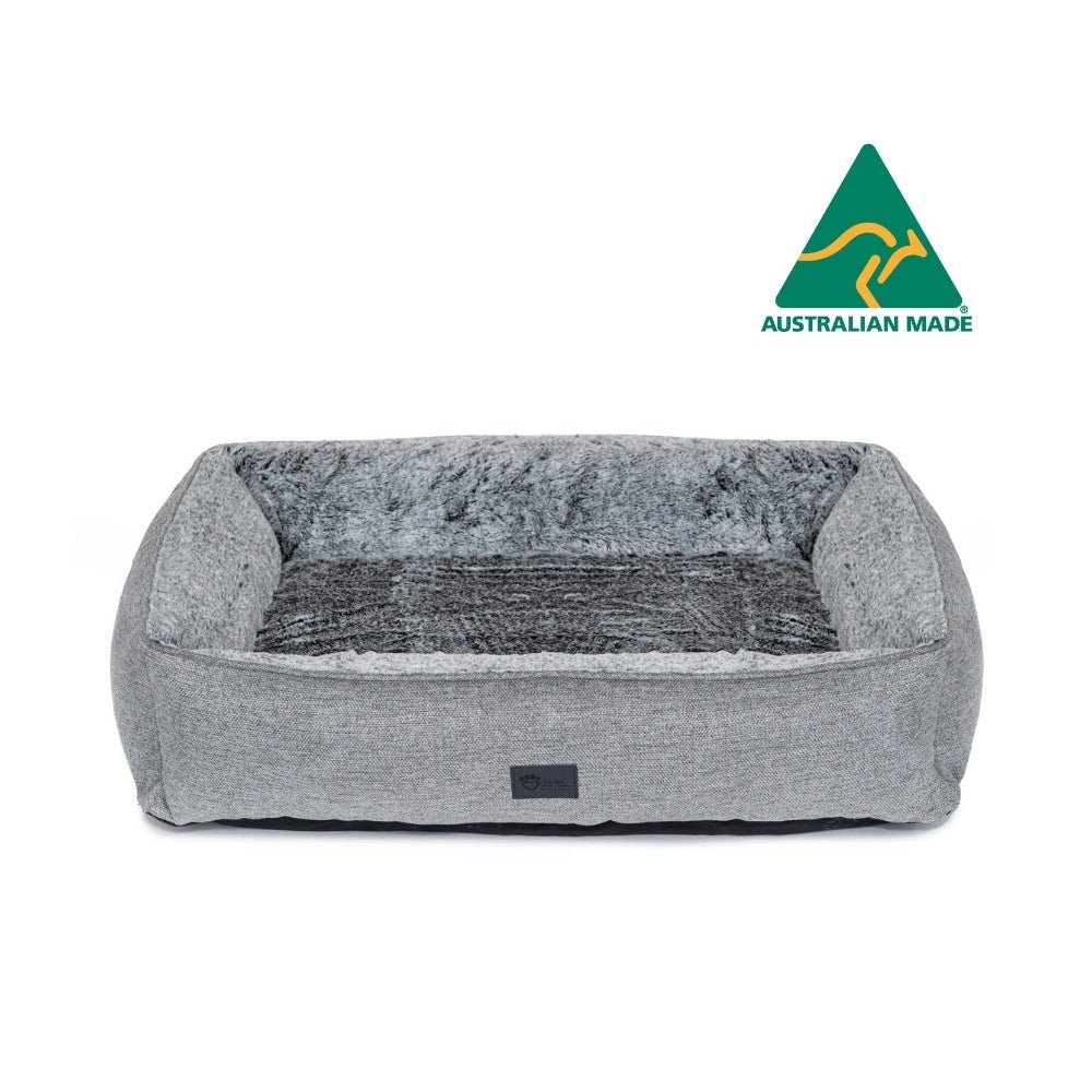 Superior Pet Goods Ortho Dog Lounger Artic Faux Fur Small Pet/Dog Bed