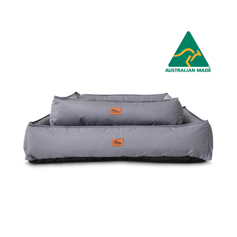 Superior Pet Plus Ripstop Pet/Dog Lounger/Bed Steel Grey Large 116cm