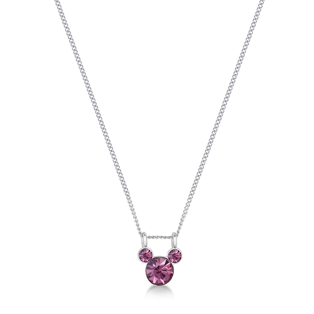 Couture Kingdom Disney Mickey Mouse Birthstone Necklace 40+7cm June