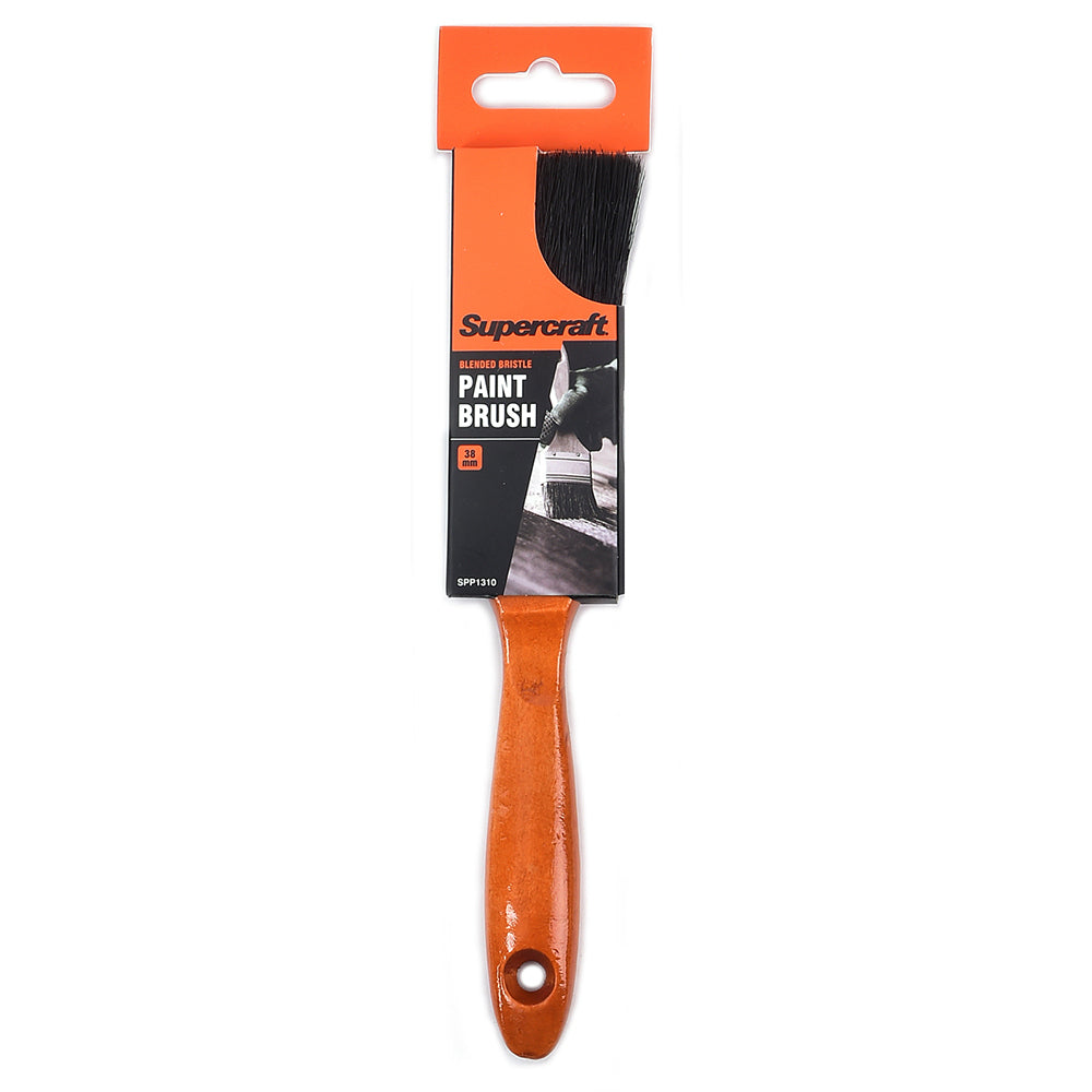 6PK Supercraft House Paint Brush 38mm With Wooden Handle Home Improvement