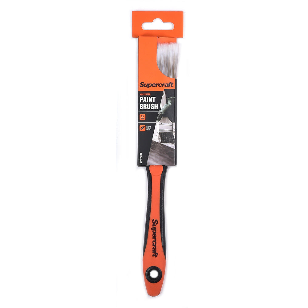 6PK Supercraft House Paint Brush Soft Grip 25mm Synthetic Home Improvement