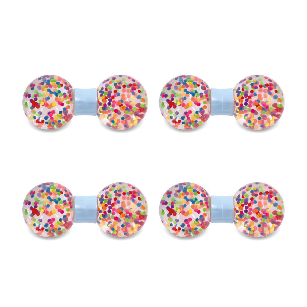 4PK Bensons Squeeze Dumbell Kids/Childrens Squishy Toy 12cm 5y+ Asstd