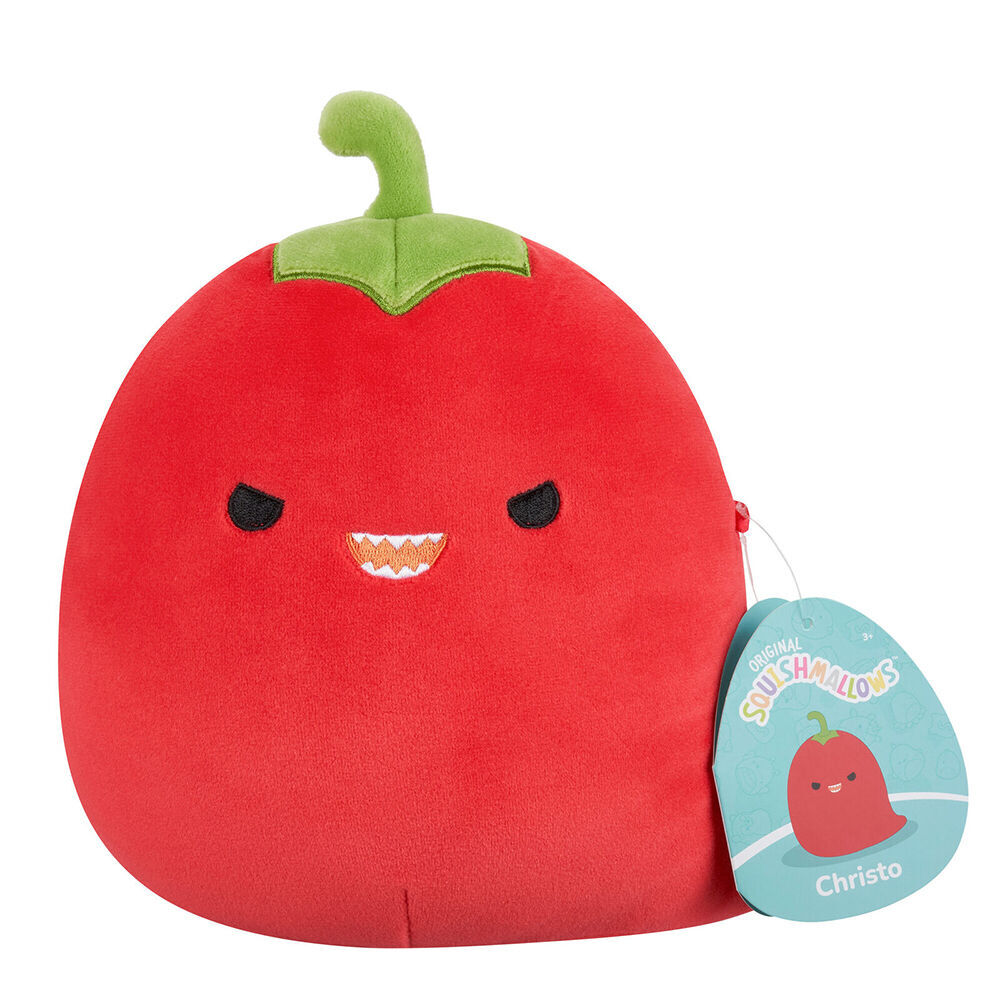 2PK Squishmallows 7.5in Christo Red ChiliPepper Stuffed Animal Plush Toy 3y+