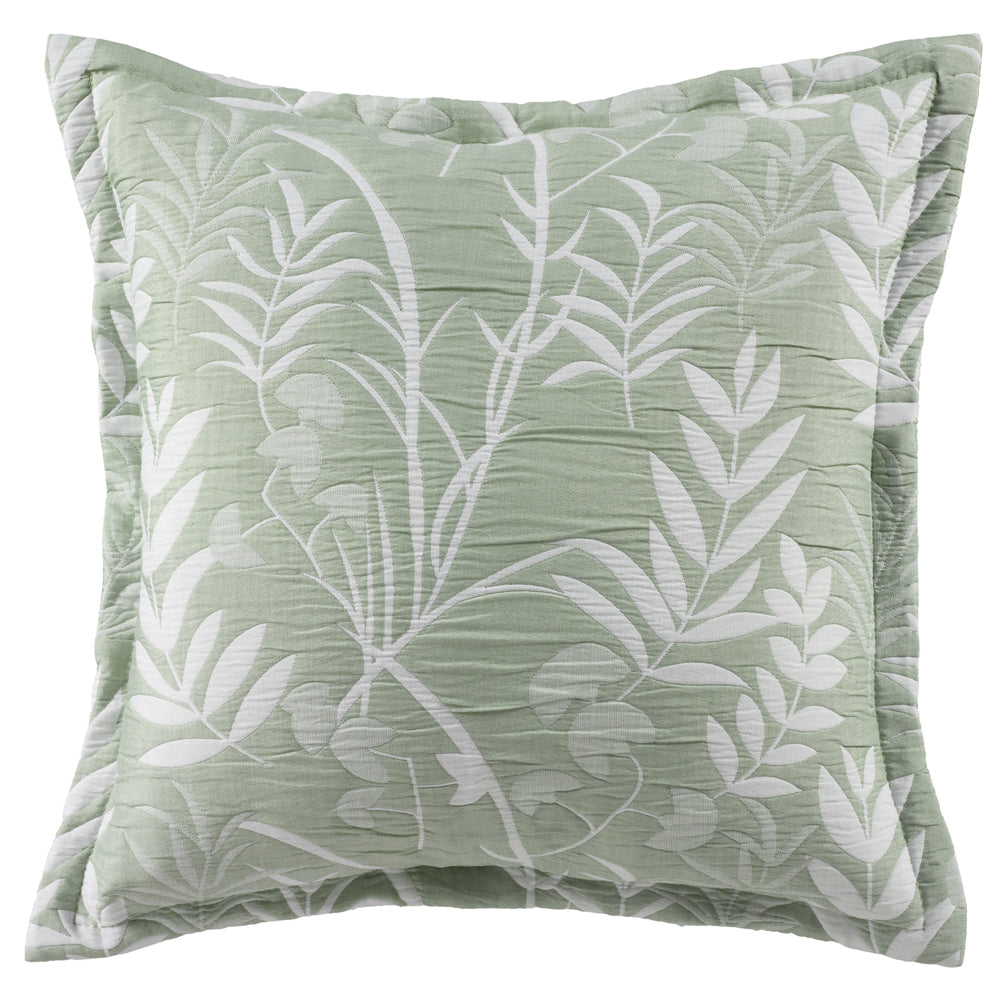 Bianca Eden 43x43cm Cushion Square Home Sofa Pillow Decor Sage
