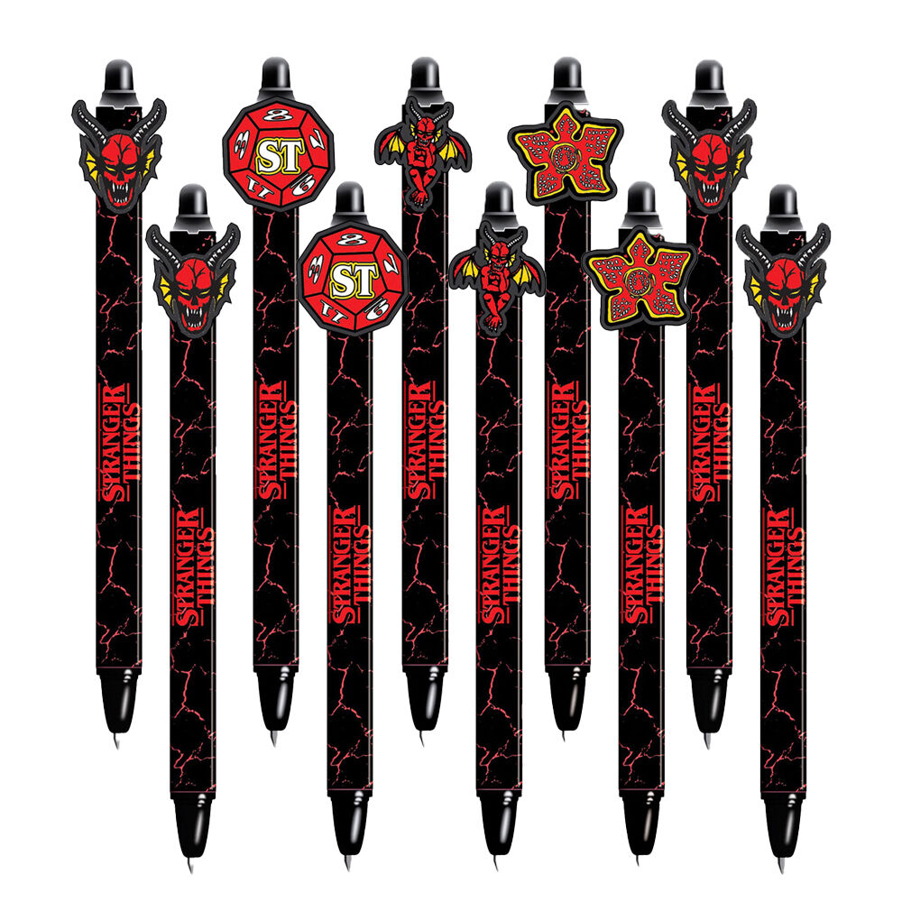 10PK Impact Rock Merchandise Stranger Things Erasable Gel Pen Assorted
