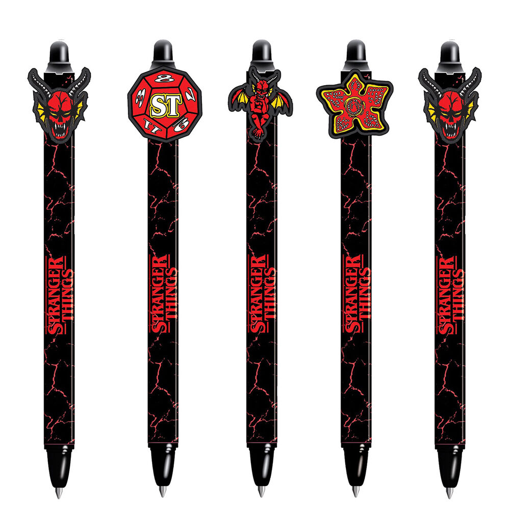 10PK Impact Rock Merchandise Stranger Things Erasable Gel Pen Assorted