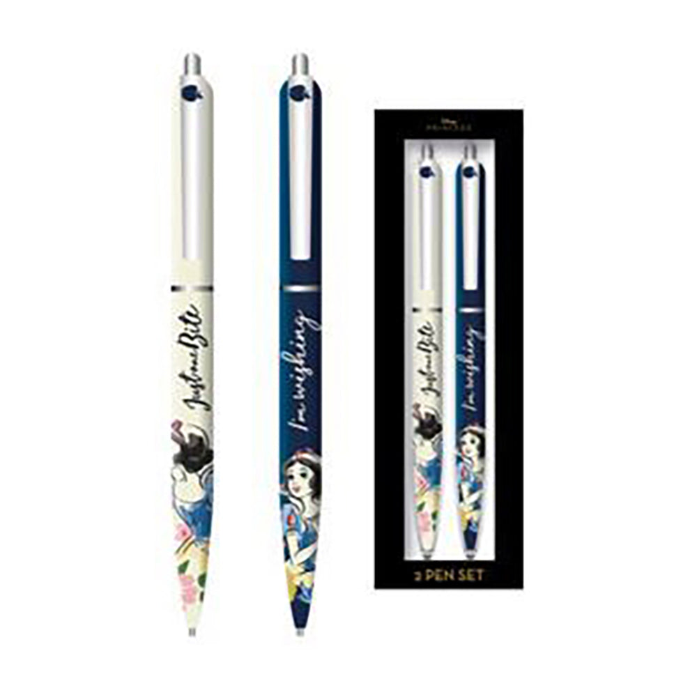 2PK x 2pc Disney Snow White Character Themed Just One Bite Pen Set