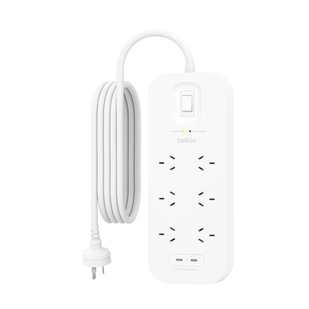 Belkin Connect 6-Outlet Surge Protector With USB-C 30W