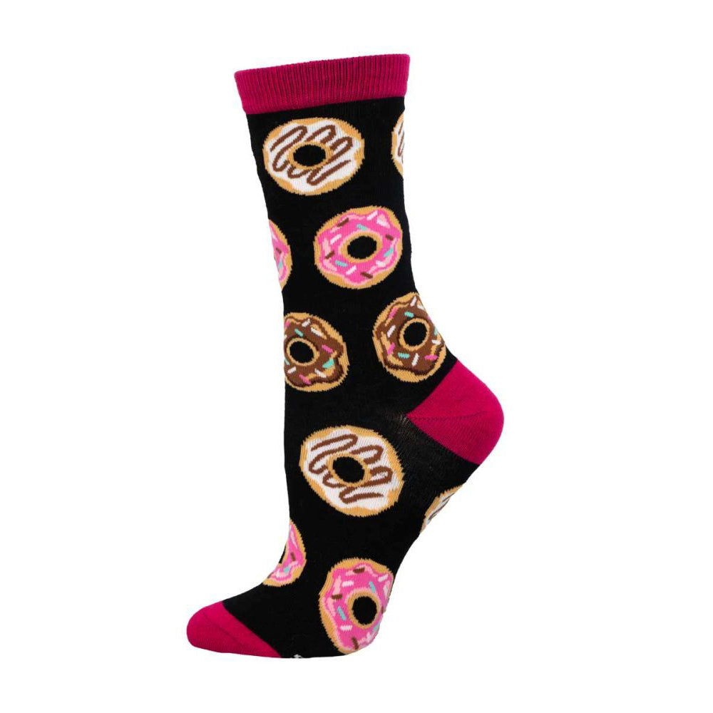 2PK Socksmith Ladies Novelty Socks Bamboo Delicious Donuts One Size