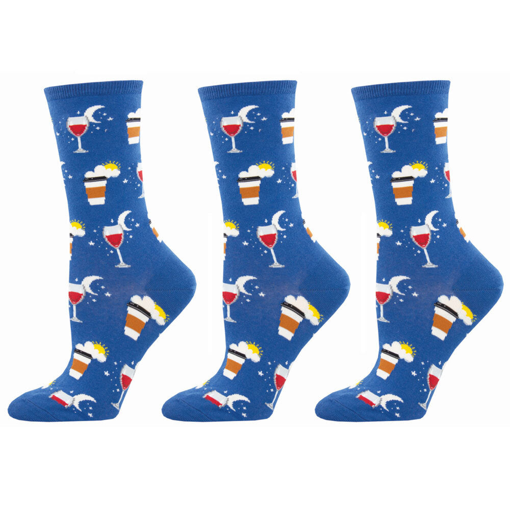 3PK Socksmith Ladies Novelty Socks All in a Day's Work One Size