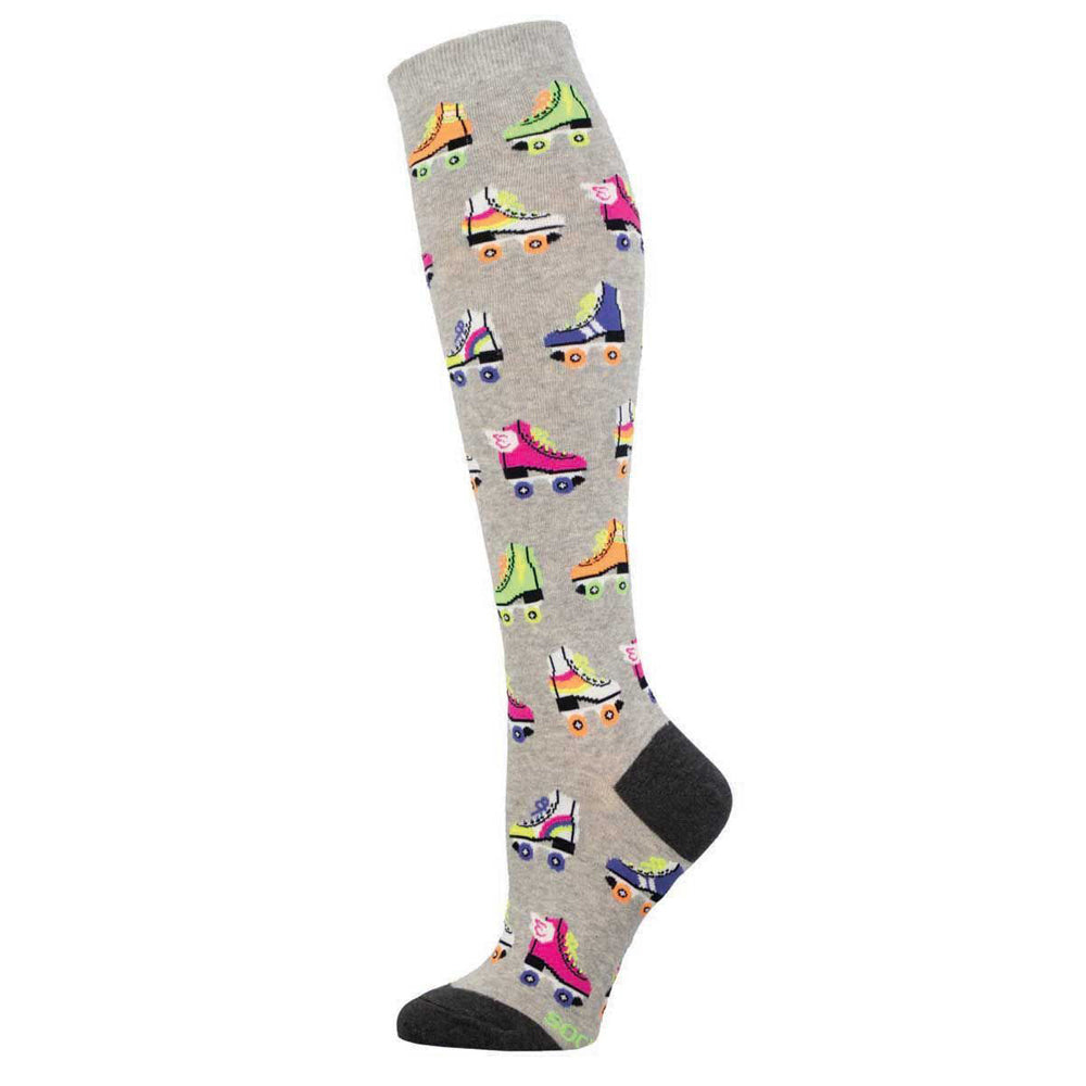2PK Socksmith Knee High Ladies Novelty Socks Derby Queen One Size