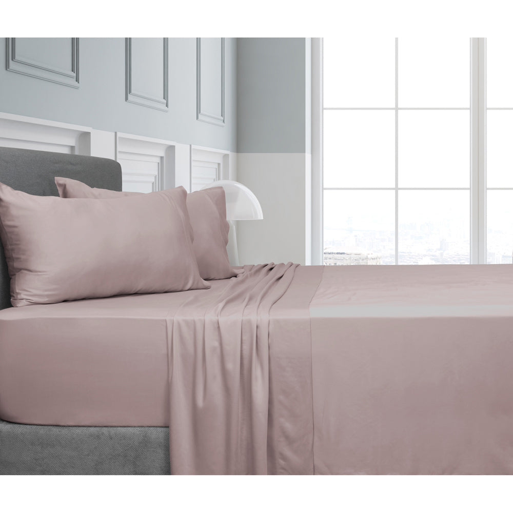 Algodon Bamboo Bed Sheet Set Home Bedding Blush