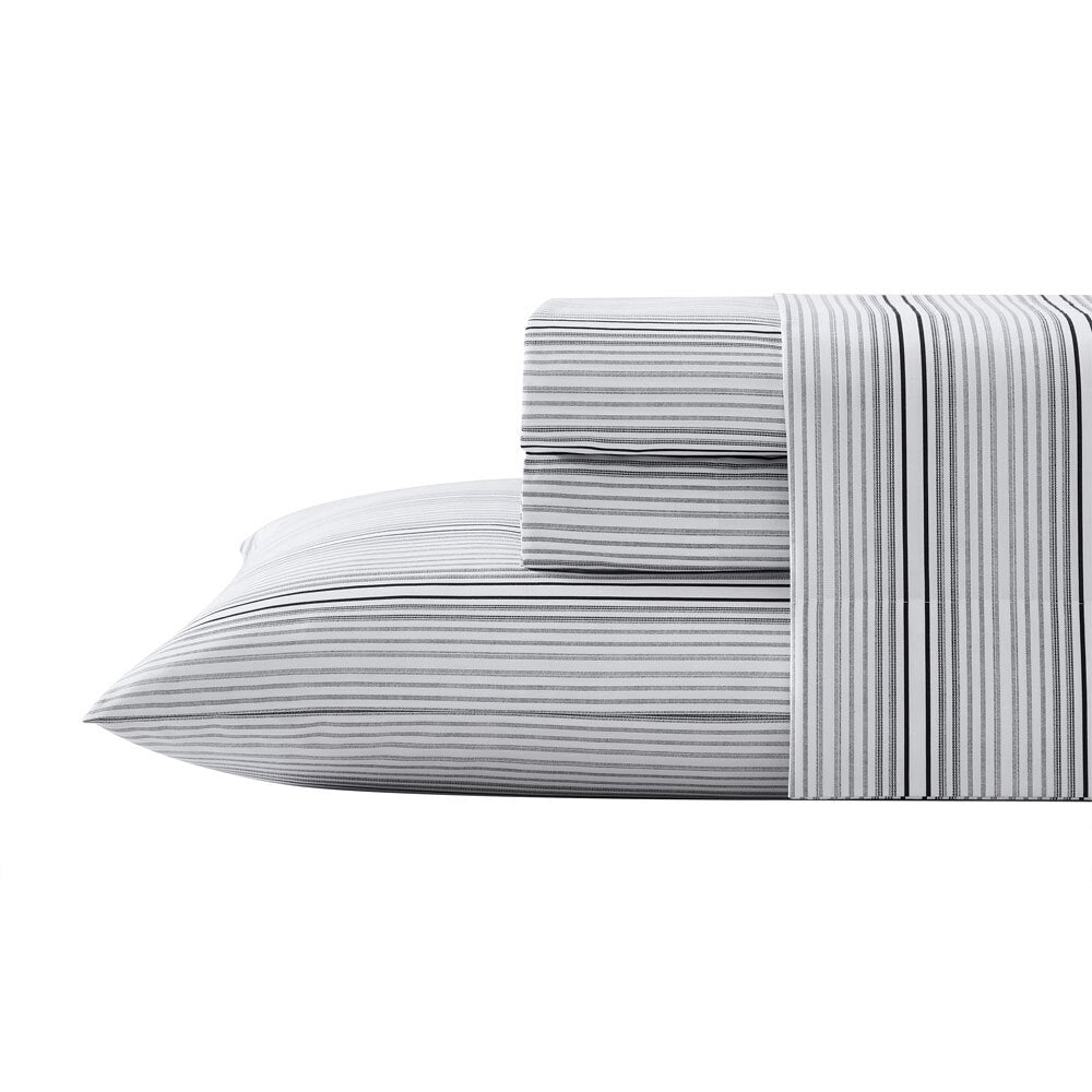 Kenneth Cole Queen Lexington Stripe Cotton Sheet Bedding Set