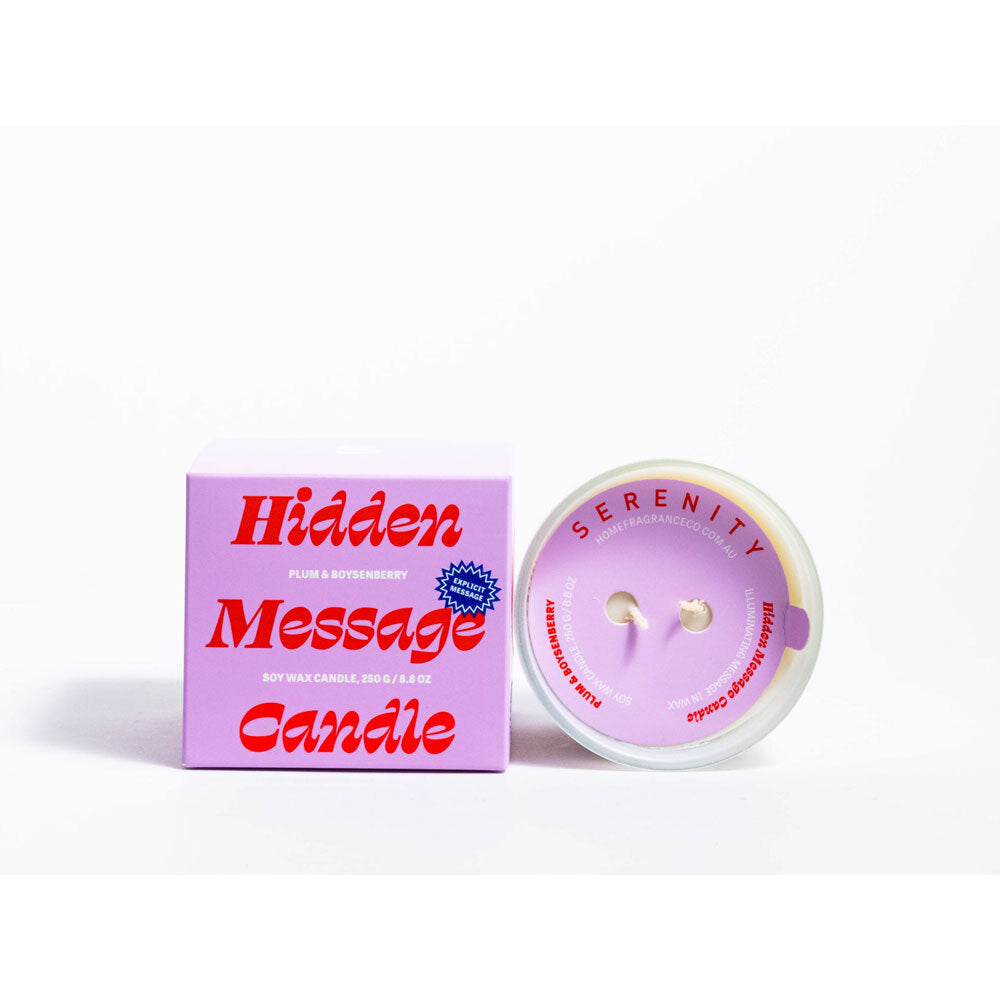 2PK Serenity Hidden Msg Happy Birthday B*tch Candle -Plum & Boysenberry 250g