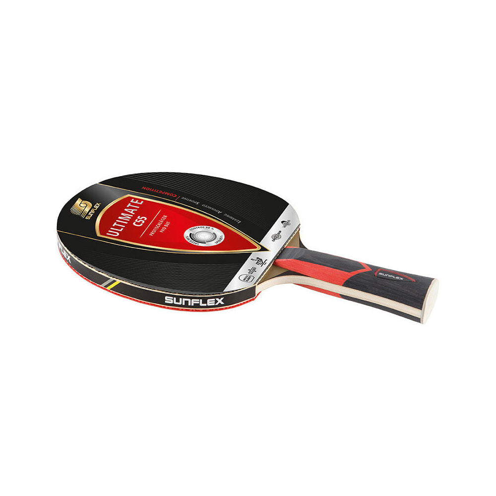Sunflex Ultimate C55 Table Tennis Bat/Paddle Attacking 2mm Sponge Pips In