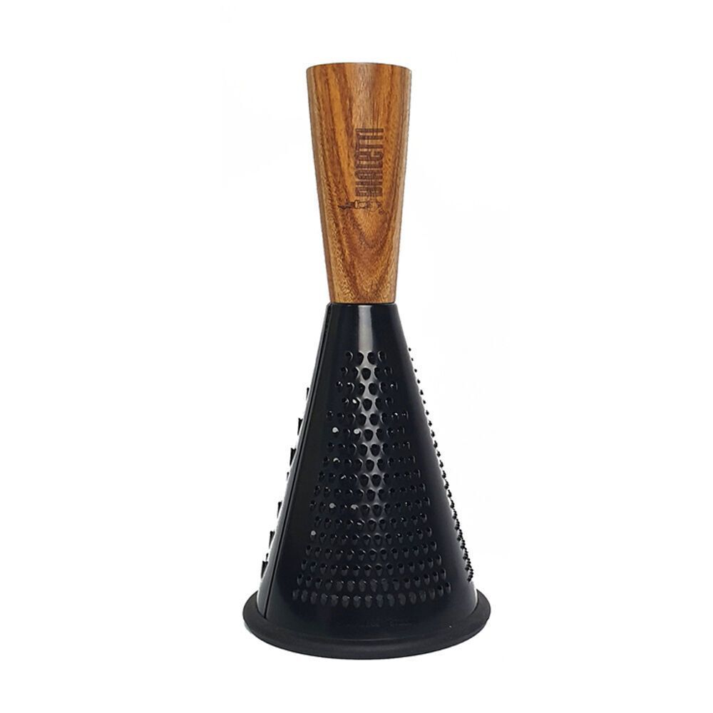 2PK St. Claire Stainless Steel Grater Silicone Non-slip Base 30cm Black