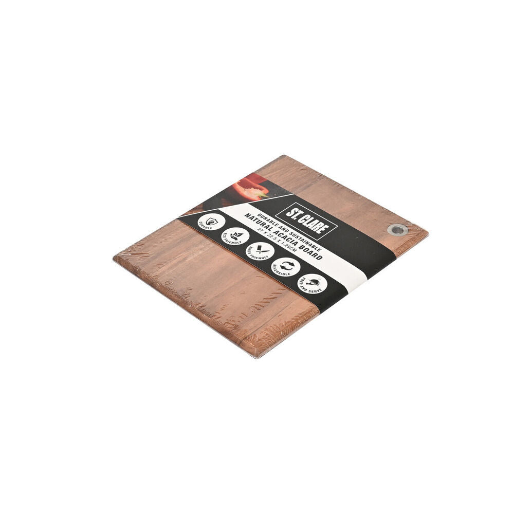 2PK St. Claire Acacia Chopping Board Home Kitchen 27x22.5x1.25cm