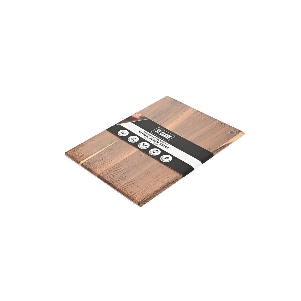 St. Claire Acacia Chopping Board Home Kitchen 40x30x1.25cm