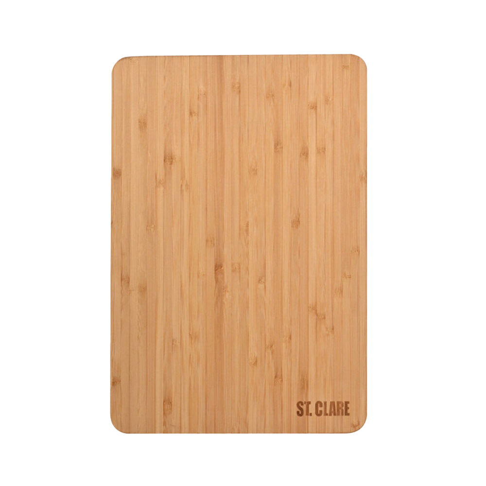3PK St. Claire Bamboo Long Grain Chopping Board Rectangular 30x20x1.5cm