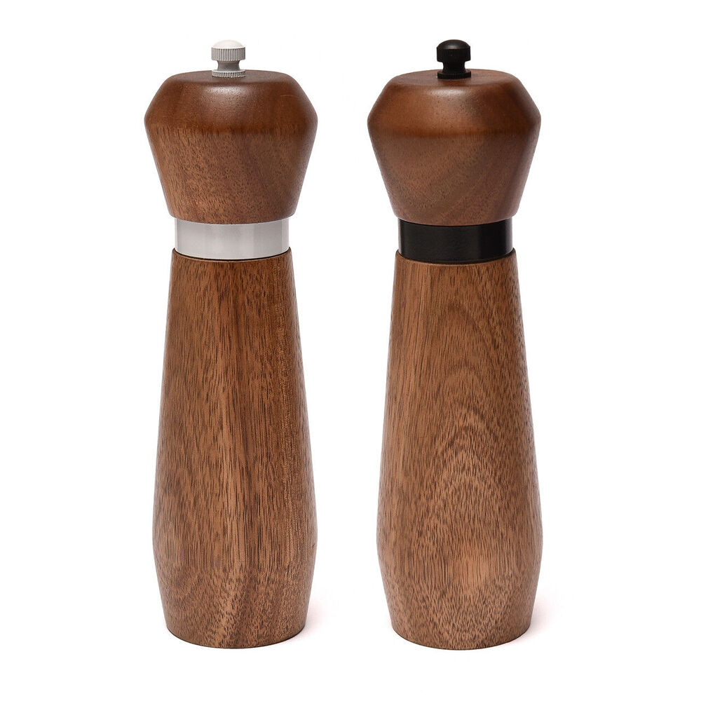 2pc St. Claire Acacia Grinder Set Herb Spice Crusher 20cm
