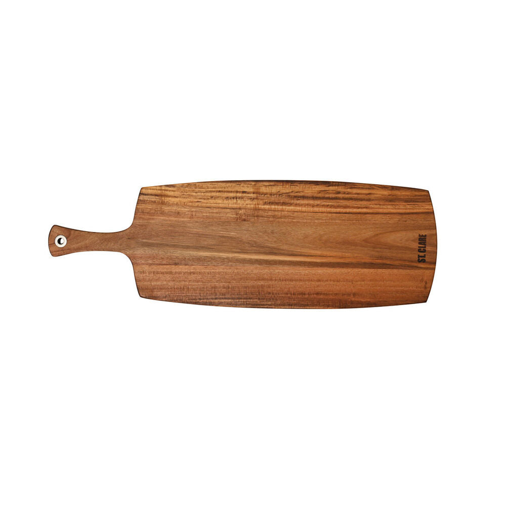 St. Claire Acacia Long Paddle Board Cutting Serving Wooden 51.5x20.5cm