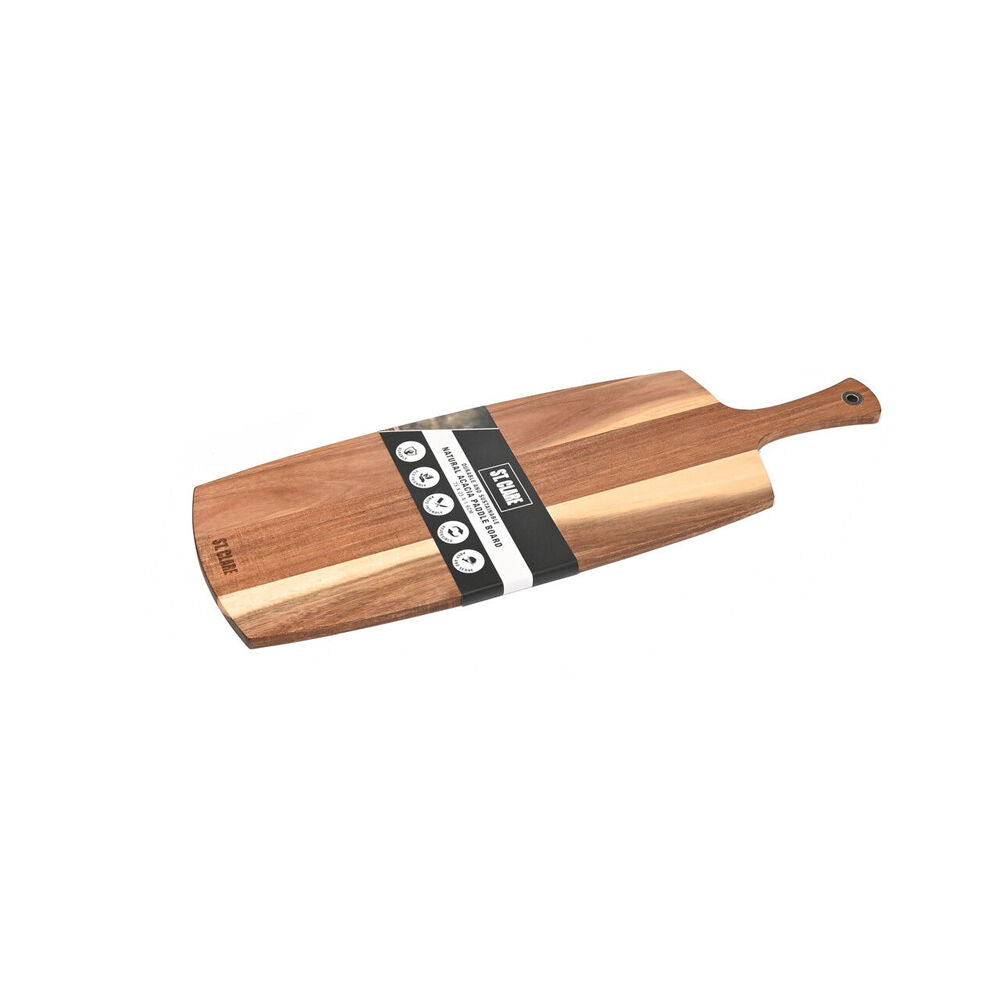 St. Claire Acacia Long Paddle Board Cutting Serving Wooden 75x25cm