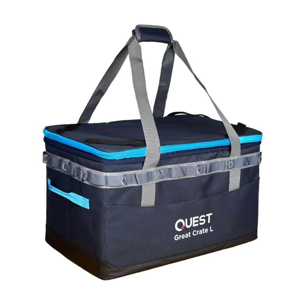 Quest Outdoors Great Crate Collapsible Camping Storage Expandable 63-82L Large
