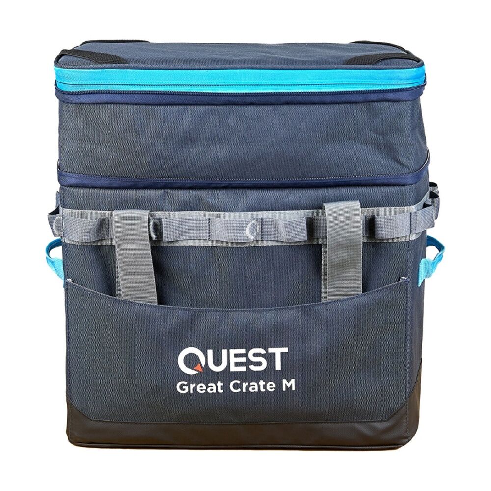 Quest Outdoors Great Crate Collapsible Camping Storage Expandable 36-47L Medium