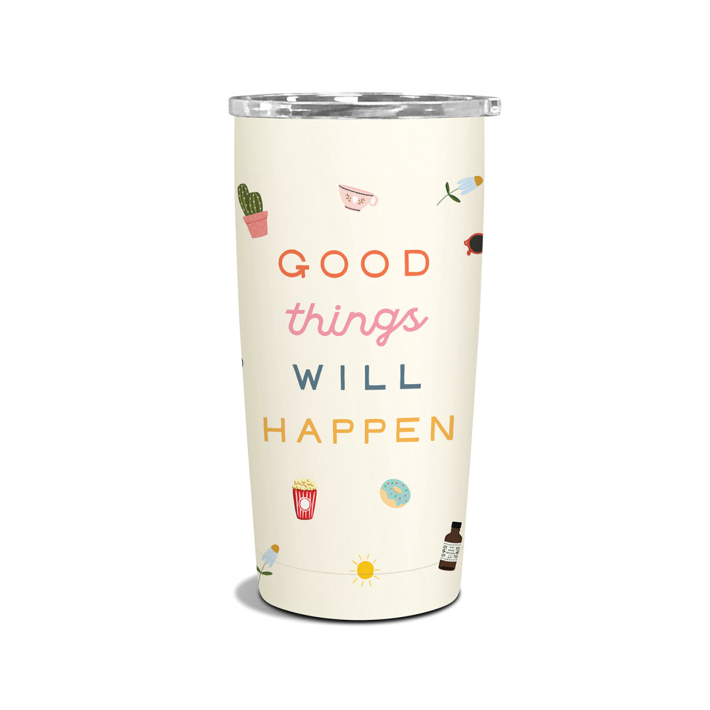 Studio Oh Insulated S/S 500ml Coffee Tumbler - Good Things Will Happen