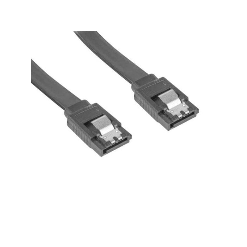 4PK Cruxtec 100cm 180degree to 180degree SATA3 Cable Connectors - Black