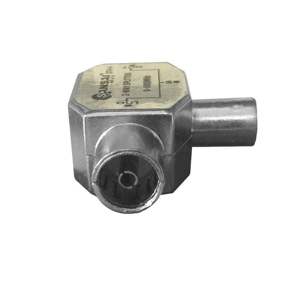 PAL/TV/FM Radio 2 Way Antenna Splitter Coax Adapter