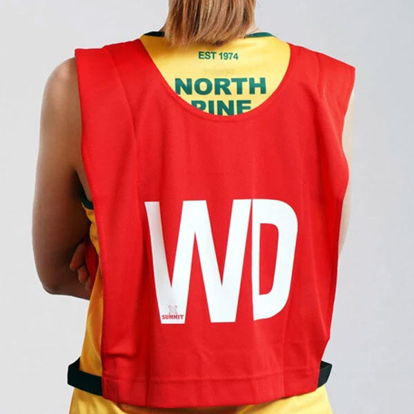 7pc Summit Netball Red Team Bibs