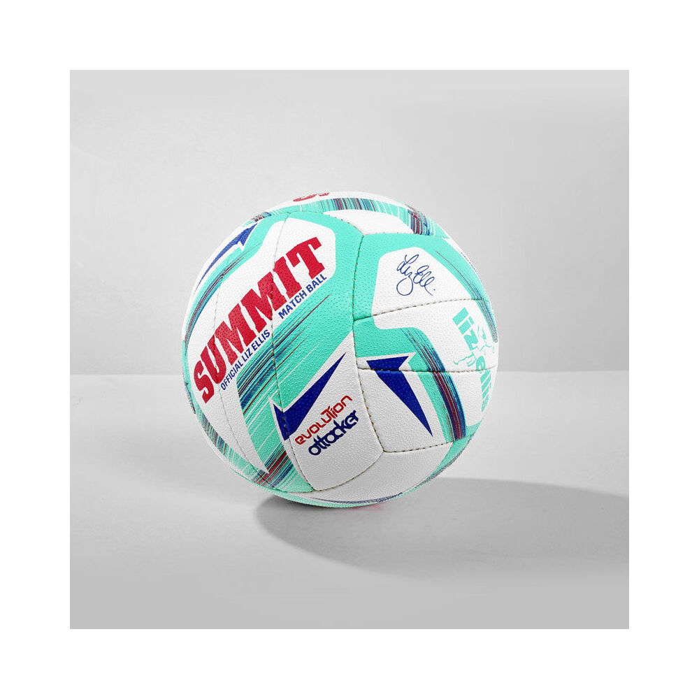 Summit Global Evolution Attacker Liz Ellis Netball 23 Size 5 - Mint